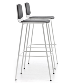Seating Bar Stool Partly Upholstered Seating Bar Stool Partly Upholstered