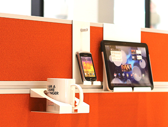 Fully Upholstered Desk Screen Fully Upholstered Desk Screen