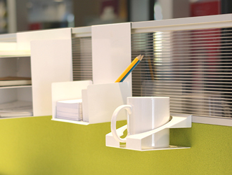 Partly Upholstered Desk Screen Partly Upholstered Desk Screen